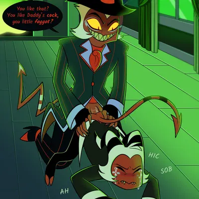 crimson (helluva boss), moxxie (helluva boss) (hellaverse, helluva boss) created by salaciousships