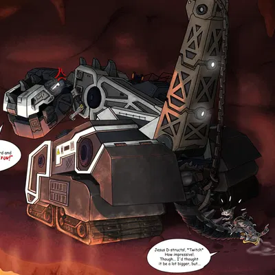d-structs (dinotrux), skrap-it (dinotrux) (dinotrux, dreamworks) created by derekdragon