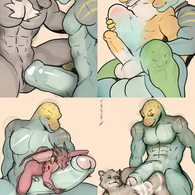 entropy (billeur), gummigoo (tadc), krieger (shadowfox31) (european mythology, glitch productions) created by franubis