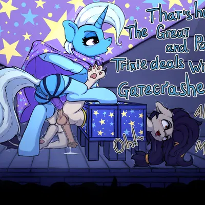 fan character, locus, trixie (mlp) (friendship is magic, hasbro) created by darbedarmoc