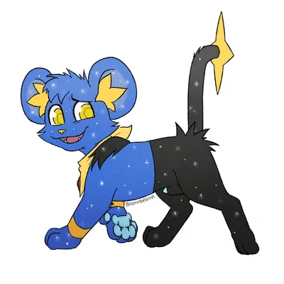 fan character, star the shinx (nintendo, pokemon) created by bookabashka