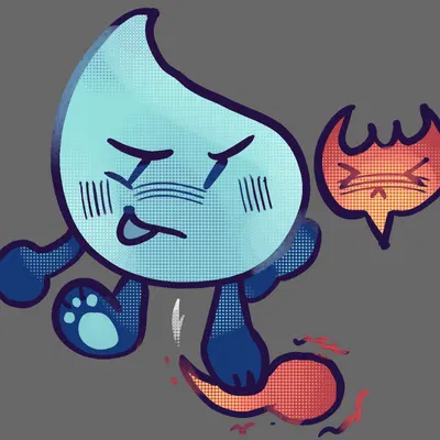 firey (bfdi), teardrop (bfdi) (battle for dream island, object shows) created by omoscum