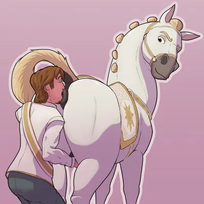 flynn rider, maximus (tangled) (disney, tangled (disney)) created by ekayas