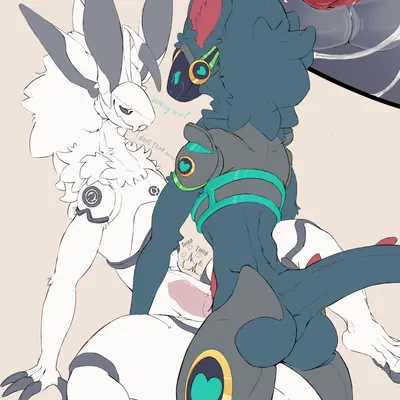 fox becket, kenzo (protogen) created by 0grapheneheart0