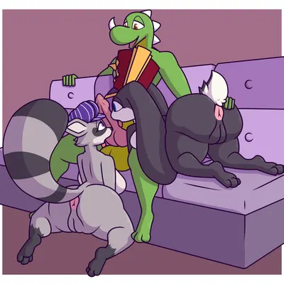 furrin gok (sona), pom-pom (honkai: star rail), rambley raccoon (honkai: star rail, indigo park) created by ikakins