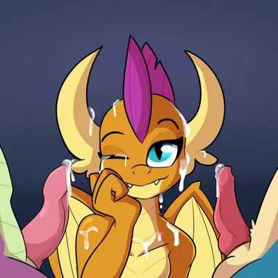 gallus (mlp), smolder (mlp), spike (mlp) (friendship is magic, hasbro) created by tjpones