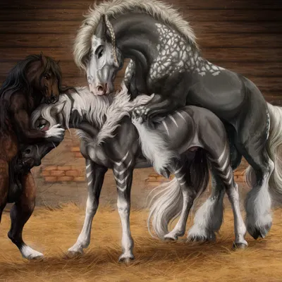 ganachethehorse, vhaari, zeus (speckleforyou) created by scarlanya