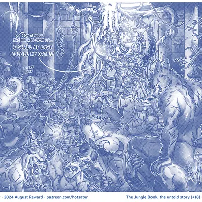 ganesha, shere khan, tabaqui (asian mythology, hindu mythology) created by hotsatyr