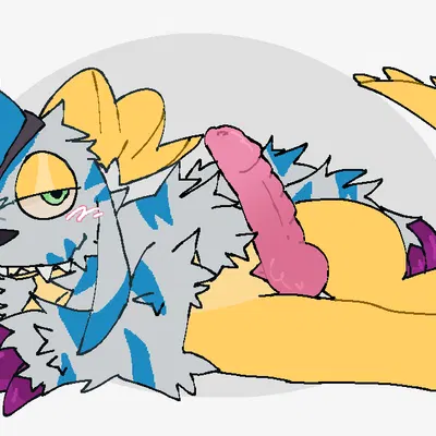 garabumon (bandai namco, digimon) created by gengygar (artist)