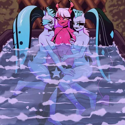 glam (helluva boss), glitz (helluva boss), verosika mayday (hellaverse, helluva boss) created by salaciousships