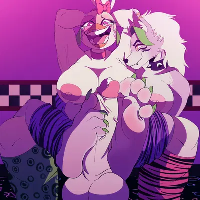 glamrock chica, roxanne wolf (five nights at freddy's, five nights at freddy's: security breach) created by bcm13