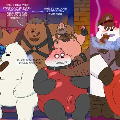 grizzly (we bare bears), ice bear (we bare bears), panda (we bare bears) (cartoon network, we bare bears) created by blazingcheecks