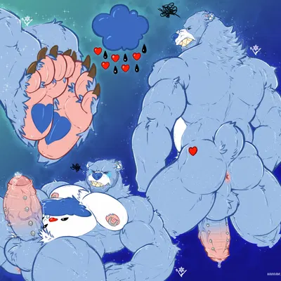 grumpy bear (american greetings, care bears) created by narram