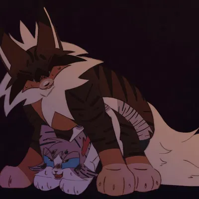 hawkfrost (warriors), ivypool (warriors) (warriors (book series)) created by kitt3ngutzz