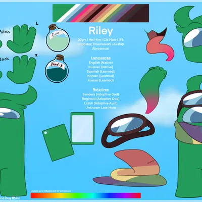 impostor (among us), riley baylee (demon ascended) (among us, innersloth) created by toxic love nsfw