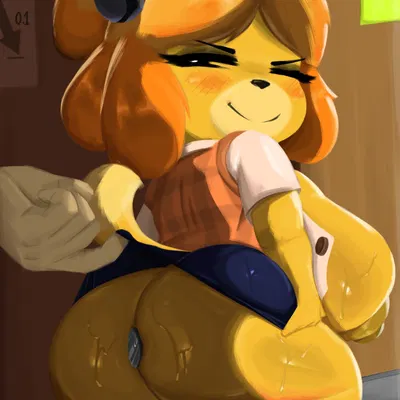 isabelle (animal crossing) (animal crossing, nintendo) created by ejavox