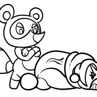 isabelle (animal crossing), karen gold, tom nook (animal crossing) (animal crossing, nintendo) created by sachasketchy