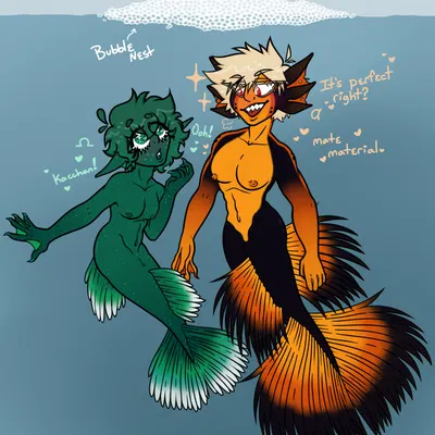 izuku midoriya, katsuki bakugou (my hero academia) created by awkwarddarknerd