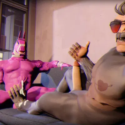 j.b. chimpanski, lt. john llama (epic games, fortnite) created by sky chaser