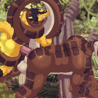 jake (jakethenerdyfox), kaa (jungle book) (the jungle book) created by furryratchet