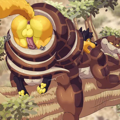 jake (jakethenerdyfox), kaa (jungle book) (the jungle book) created by furryratchet