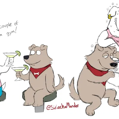 jasper (family guy), new brian (family guy) created by srirachamander