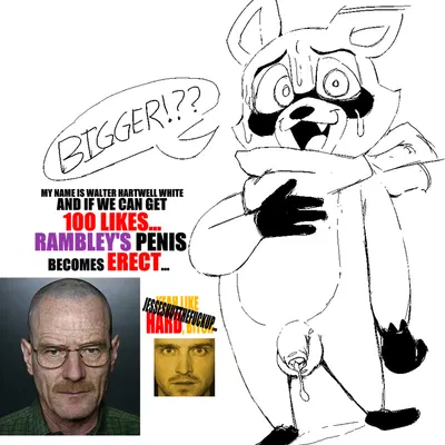 jesse pinkman, rambley raccoon, walter white (breaking bad, indigo park) created by general proton