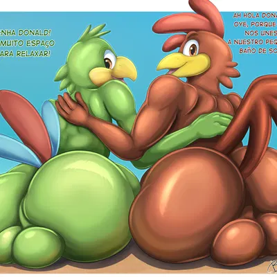 jose carioca, panchito pistoles (disney, the three caballeros) created by brick break after dark