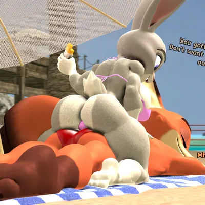 judy hopps, nick wilde (disney, zootopia) created by daemont92