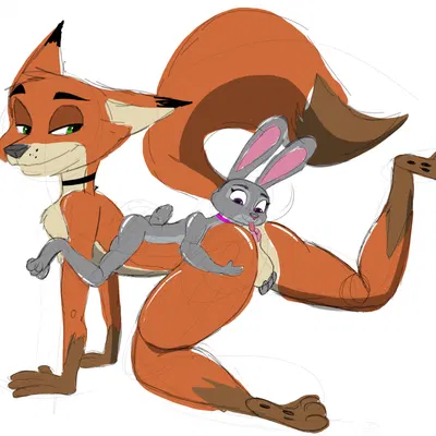 judy hopps, nick wilde (disney, zootopia) created by jrxt