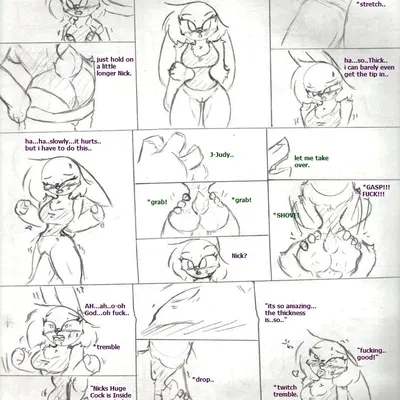 judy hopps, nick wilde (disney, zootopia) created by pace-maker