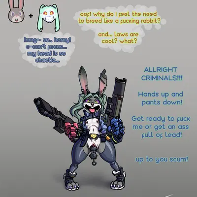 judy hopps, rebecca (cyberpunk edgerunners) (cyberpunk edgerunners, disney) created by toby art