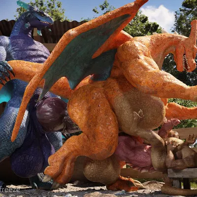 kag (aquafreeze), shard (aquafreeze), zharus (aquafreeze) (mythology, nintendo) created by aquafreeze