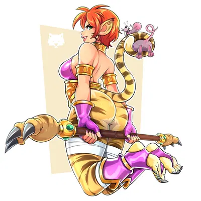 katt (breath of fire) (breath of fire, capcom) created by josephwolfart
