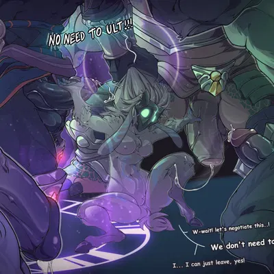 kindred (lol), lamb (lol), nasus (lol) (league of legends, mythology) created by antalauzt