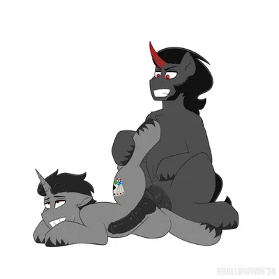 king sombra (mlp), spade lovelight (friendship is magic, hasbro) created by shallowwin