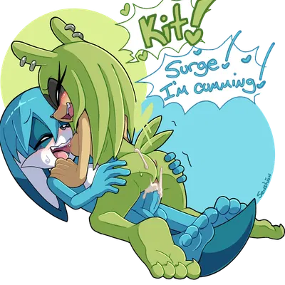 kitsunami the fennec, surge the tenrec (idw publishing, sega) created by senshion