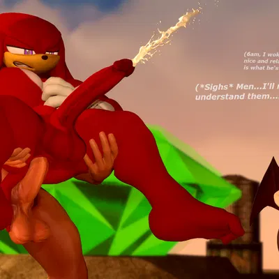 knuckles the echidna, rouge the bat (garry's mod, sega) created by armada (artist)