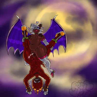 knuckles the echidna, rouge the bat (sega, sonic the hedgehog (series)) created by rosepits