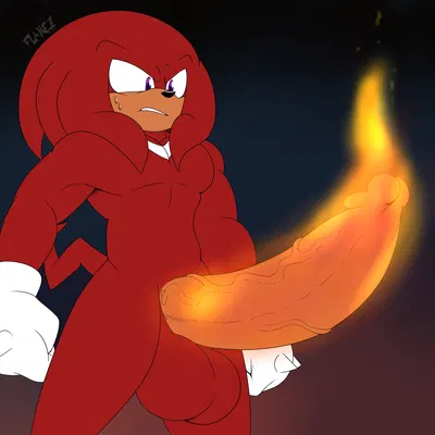 knuckles the echidna (sega, sonic the hedgehog (film)) created by flamez