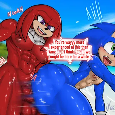 knuckles the echidna, sonic the hedgehog (sega, sonic the hedgehog (film)) created by yoruunsfw