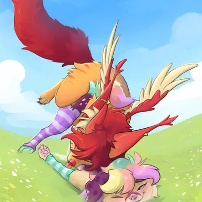 koira, skyvo (character) created by skyvo