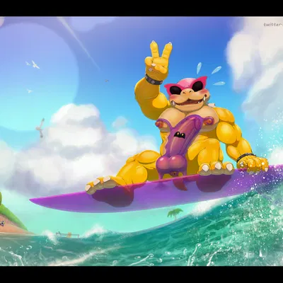 koopaling, roy koopa (mario bros, nintendo) created by rad-lizer