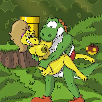 koopie koo, yoshi (character) (mario bros, nintendo) created by unknowndraw6798