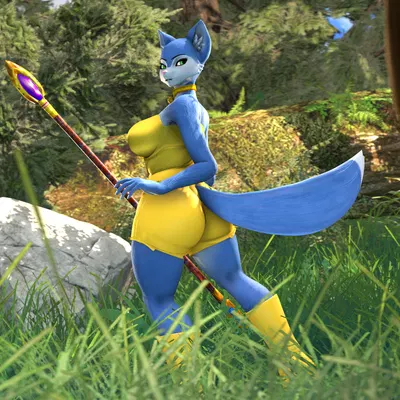 krystal (dinosaur planet) (dinosaur planet, nintendo) created by lolla4567