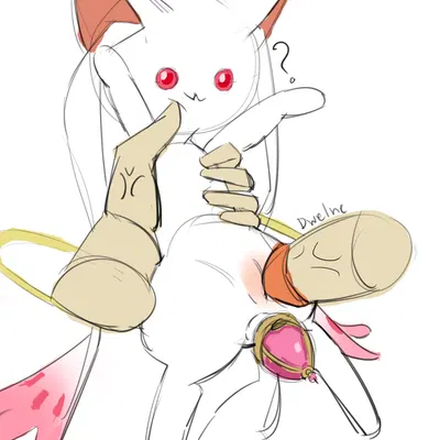 kyubey (puella magi, puella magi madoka magica) created by dwelne