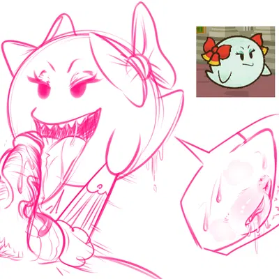 lady bow (mario bros, nintendo) created by dibujito