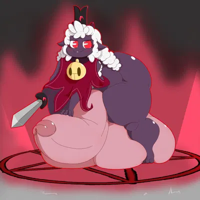 lamb (cult of the lamb) (cult of the lamb, massive monster (studio)) created by lewdy ludi