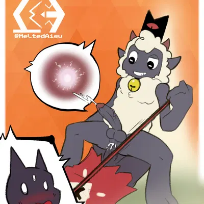 lamb (cult of the lamb), narinder (cult of the lamb, massive monster (studio)) created by meltedaisu