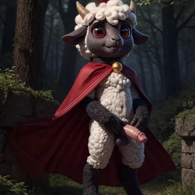lamb (cult of the lamb), red crown (cult of the lamb) (cult of the lamb) created by lerrmot